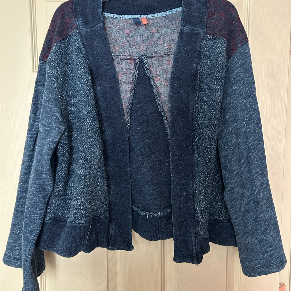 Pilcro Gray and Red Women's Cardigan